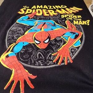 Marvel Spider-Man Short Sleeve T-Shirt size 2X- Black - NEW
